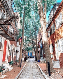Philadelphia side street, 2021